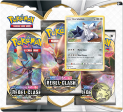 Pokemon SWSH2 Rebel Clash 3-Pack Blister - Duraludon Promo